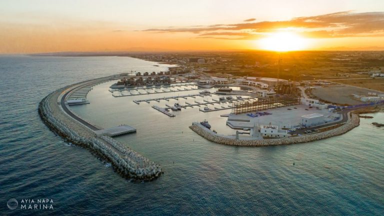 Ayia Napa marina construction works back at full speed after lockdown