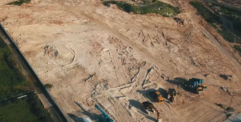 Drone footage of the constuction for Limassol Arena (videos)