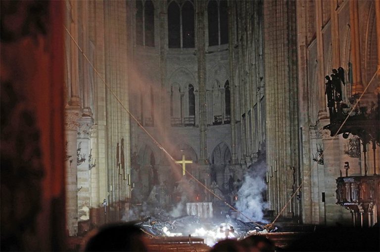 Notre Dame destruction: The first photos from the interior