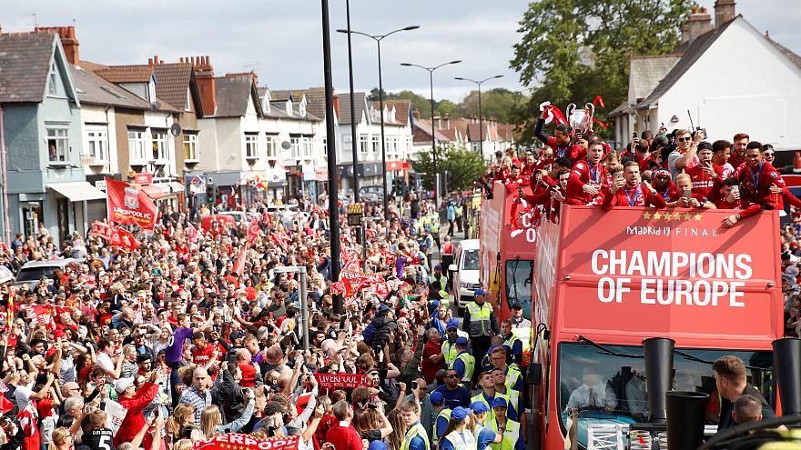 Liverpool celebrate Champions League win with victory parade