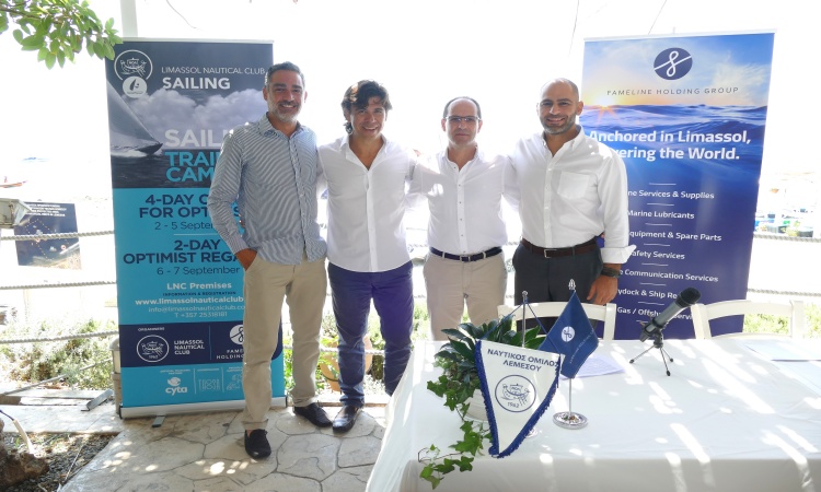 Fameline Holding Group (FHG) and Limassol Nautical Club sets sails to further develop the sport of sailing in Limassol